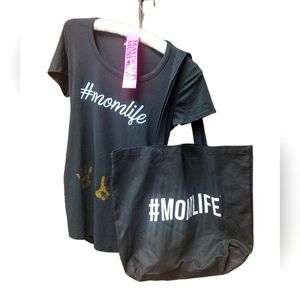 Maternity Tshirt & Canvas Tote Bag